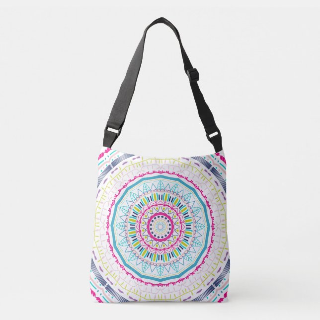Bolsa Ajustável mandala colorida (Frente)