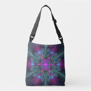 Bolsa Ajustável Mandala Colorida Arte Espiritual Colorida Com Rosa