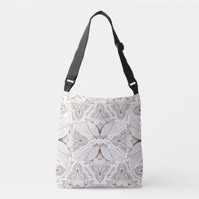Bolsa Ajustável Mandala de Flores 1 (Frente)