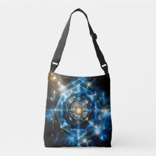 Bolsa Ajustável Mandala Estrela Universo Geometria Cósmica Abstrat