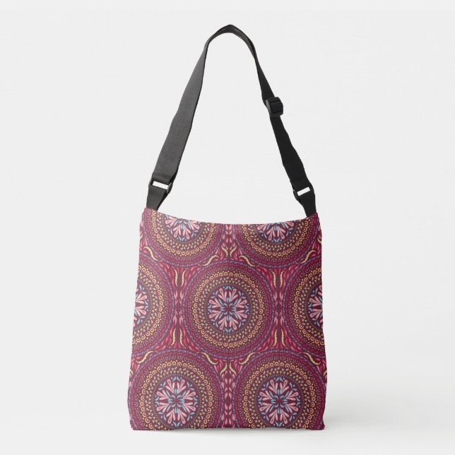 Bolsa Ajustável Mandala Magenta (Frente)