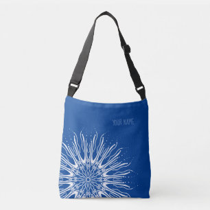 Bolsa Ajustável Mandala orgânico em azul