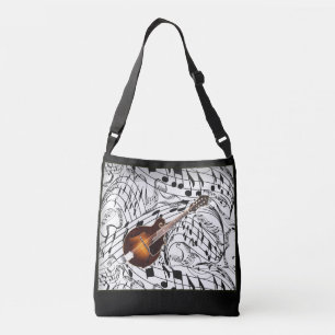 BOLSA AJUSTÁVEL MANDOLINA EM NOTAS DE MÚSICA