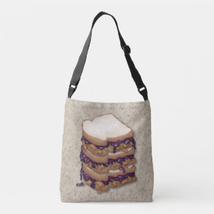 Bolsa Ajustável Manteiga de amendoim e sanduíches de gelatina