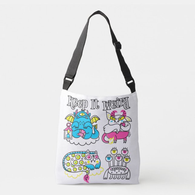 Bolsa Ajustável Mantenha-o estranho (Frente)