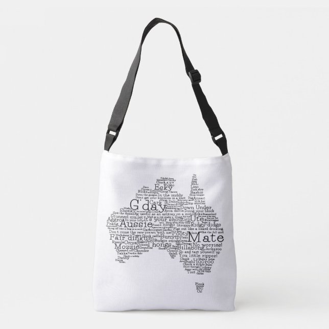Bolsa Ajustável mapa das gírias australianas (Verso)