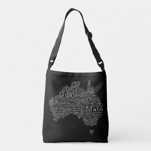 Bolsa Ajustável mapa das gírias australianas (Verso)