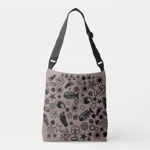 Bolsa Ajustável Marca de Corpo Cruzado de Arte Padrão