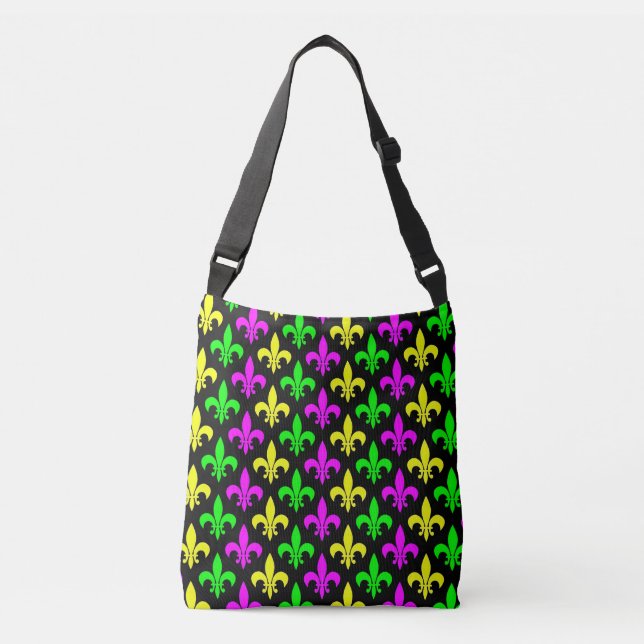Bolsa Ajustável Mardi Gras Fleur De Lis (Frente)