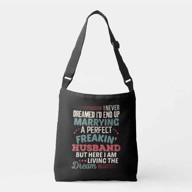 Bolsa Ajustável Marido Perfeito Maldito Personalizado Esposa Sarcá (Frente)
