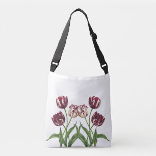 Bolsa Ajustável Maroon Tulips
