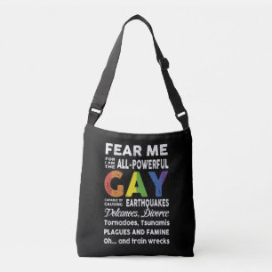 Bolsa Ajustável Medo-me Eu sou Gay lgbt bandeira presente lgbt
