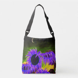 Bolsa Ajustável Meia-noite Sunflower Crossbody