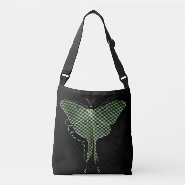 Bolsa Ajustável Meio-tom colorido Luna Moth (Frente)