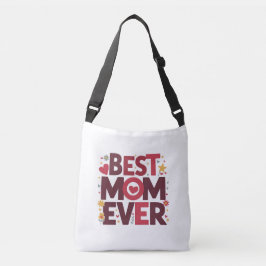 Bolsa Ajustável Melhor Mãe do Mundo Corações Dia das Mães