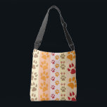 Bolsa Ajustável Melhor Padrão de Pets de Impressão da Pata de Cão<br><div class="desc">O padrão colorido da pata é moderno e sofisticado. Perfeito em todas as decorações,  papéis de parede,  papel de embrulho,  tecidos,  acessórios e material de estimação. Dê um presente aos seus amantes!</div>