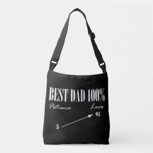 Bolsa Ajustável Melhor Pai, 100% de paciência de amor, padre torto