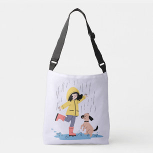 Bolsa Ajustável Menina de Desenho Animado Fofo & Cachorrinho Dança