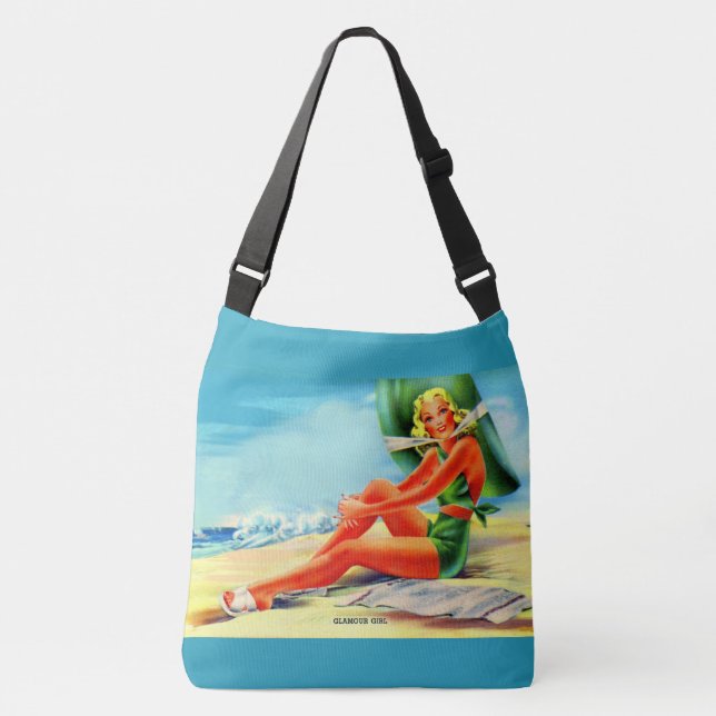 Bolsa Ajustável Menina de glamour dos anos 40 (Frente)