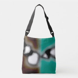 Bolsa Ajustável Mensagem em uma garrafa: Abstrato Brown, Teal, B &