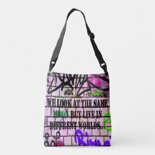 Bolsa Ajustável Mesma Lua Diferentes Mundos Grafite Colorido