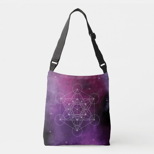 Bolsa Ajustável Metatron, chakra, zen, geométrico sagrado, anjo, (Frente)