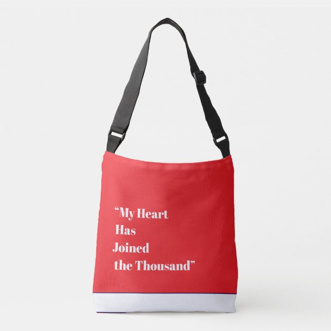 Bolsa Ajustável Meu Coração se juntou aos Mil (Frente)