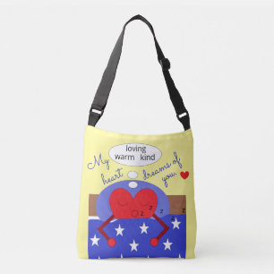 Bolsa Ajustável Meu Coração Sonha Com Você: