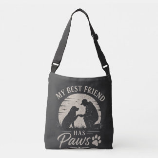 Bolsa Ajustável Meu Melhor Amigo Tem Patas Papai Cachorro Vintage