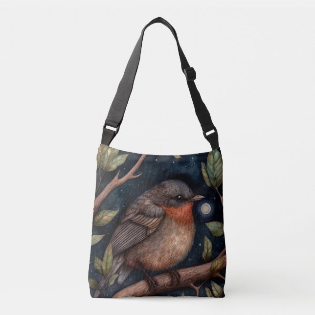 Bolsa Ajustável Midnight Robin Crossbody Bag (Frente)