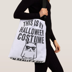 Bolsa Ajustável Minha fantasia de Halloween: Realmente um gato