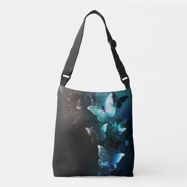 Bolsa Ajustável Mint Night Butterflies (Frente)