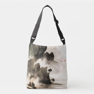 Bolsa Ajustável Mística Raposa da Primavera Montanha Minimalista Z