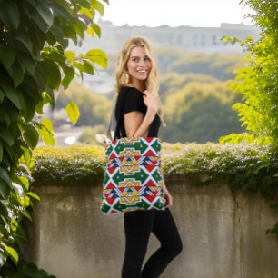 Bolsa Ajustável Moda Étnica Colorida Colorida na moda Afrocêntrica