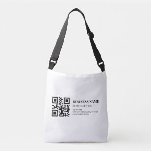 Bolsa Ajustável Modelo de Nome Empresarial de Código QR Personaliz