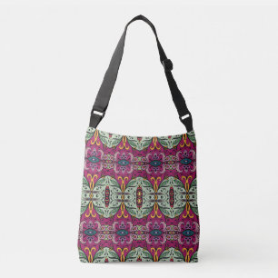 Bolsa Ajustável Modelo Étnico Geométrico Tribal Floral