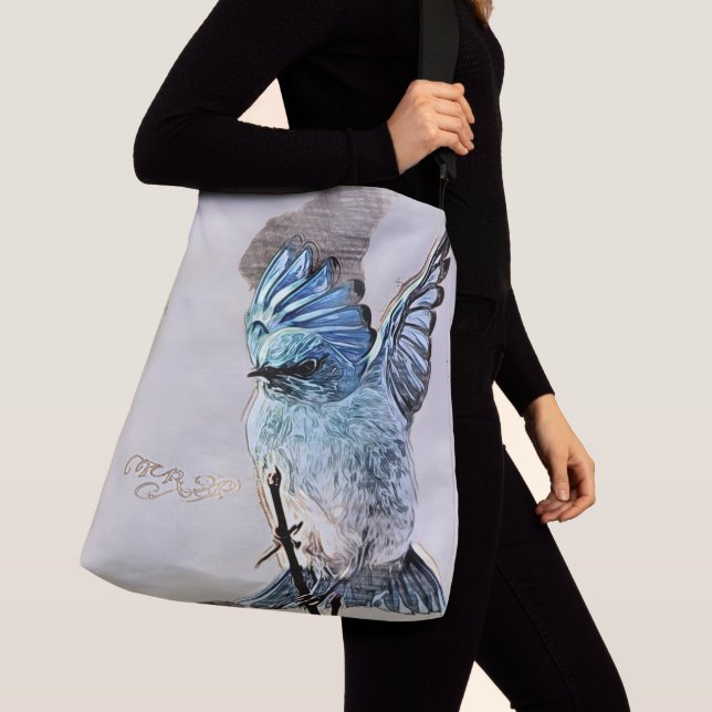 Bolsa Ajustável Modelos de aves: Mountain Bluebird 01-02 (Close Up)
