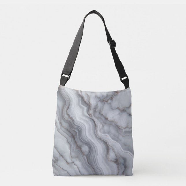 Bolsa Ajustável Modern Bold Marble Edgy, Artista Inspirado em Pedr (Frente)