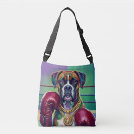Bolsa Ajustável Modern Pop Art Boxer Dog Boxing Athlete 360°