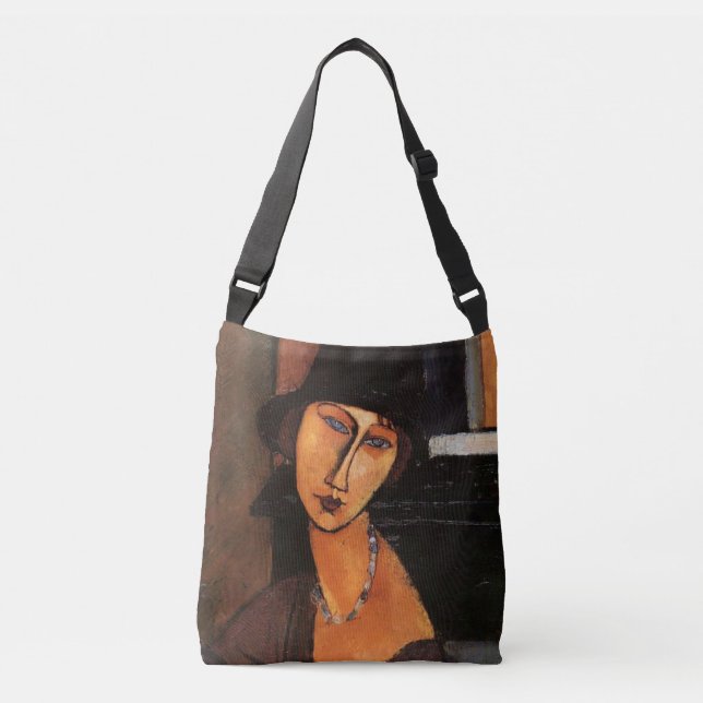 Bolsa Ajustável Modigliani - Retrato de Jeanne Hebuterne com Chapé (Frente)