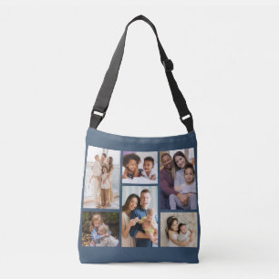 Bolsa Ajustável Momentos em foco: Colagem personalizável de 6 foto