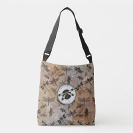 Bolsa Ajustável Monograma de Entomologia Distorcida da Dragonfly