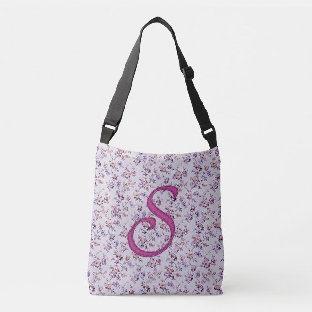 Bolsa Ajustável Monograma de luxo floral S (Frente)