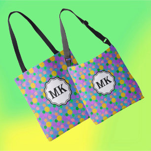 Bolsa Ajustável Monograma do Groovy com Bolinhas Multicolores