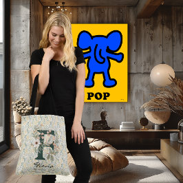 Bolsa Ajustável Monograma Floral F – Arte Clássica de Letras Botân