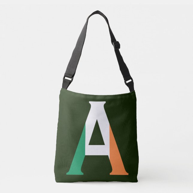 Bolsa Ajustável Monograma sobreposto no Irish Flag cbcnt (Frente)