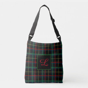 Bolsa Ajustável Monograma Tartan Crossbody Bag