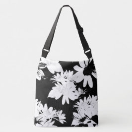 Bolsa Ajustável Montagem floral branca e negra de margarida
