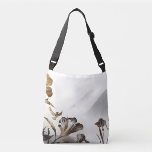 Bolsa Ajustável Montanhas Nebulosas Pássaros Zen Minimalista Natur