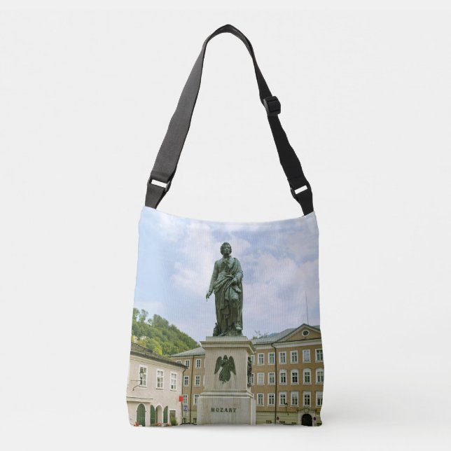 Bolsa Ajustável Monumento a Mozart em Salzburgo, Áustria (Frente)